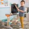Daugiafunkcis vaikiškas sulankstomas medinis stalas | Magnetinė piešimo lenta su suoliuku | Smoby